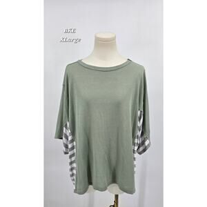 BKE Pieced Waffle Knit Top Women’s Size XL